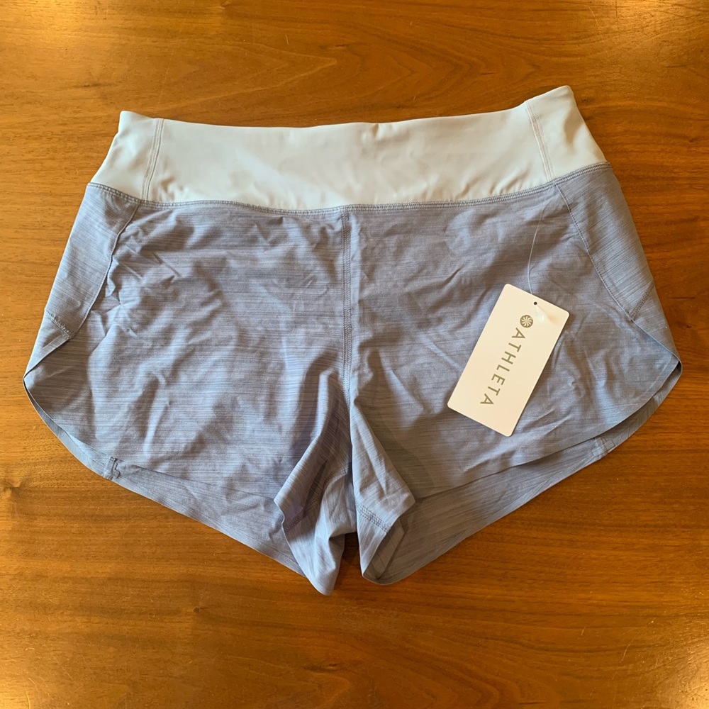 NWT Athleta Run With It Textured 3.5” Short